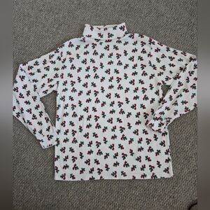 Vintage Holiday Turtleneck Long Sleeve Top